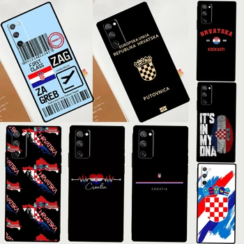 Чехол с флагом Хорватии Для Samsung Galaxy S23 S22 Ultra S21 S20 FE S8 S9 S10 Note 10 Plus Note 20 Ultra Cover