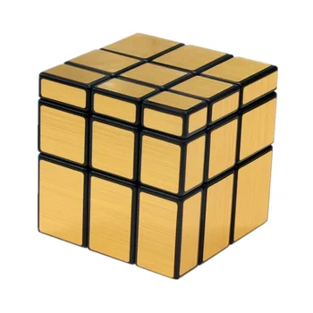 SengSo 3x3 Mirror Magic Cube Профессиональный 3x3x3 Цвета: Золотистый, Серебристый Cubo Magico Скорость Головоломки Классические Детские Игрушки Rubix Cube Непоседа Игрушка