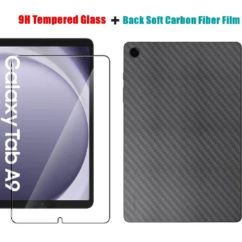 Закаленное стекло + пленка из углеродного волокна для Samsung Galaxy Tab A9 8,7 2023 A9 + A9 Plus 11-дюймовая защитная пленка для планшета