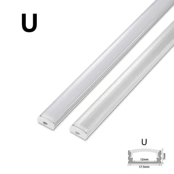 2-25 комплектов/ упаковка 0,5 м perfil aluminio led Угловой алюминиевый профиль Держатель канала для светодиодной ленты Светильник для барной стойки Лампа для кухни