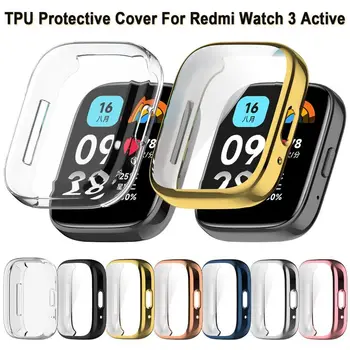 Защитный Чехол из ТПУ Для Redmi Watch 3 Active Full Cover Защитный Чехол Бампер Для Xiaomi Redmi Watch3 Active Рамка Для Часов